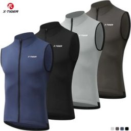 X-TIGER Gilet da ciclismo invernale caldo in pile, antivento, giacca da bici senza maniche, gilet termico da bicicletta, maglie da ciclismo unisex