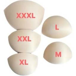 R SMEALE Pettorina in spugna sottile traspirante, delicata sulla pelle, assorbe il sudore, abito estivo, costume da bagno, taglia grande, RS4231, 4 paia/confezione