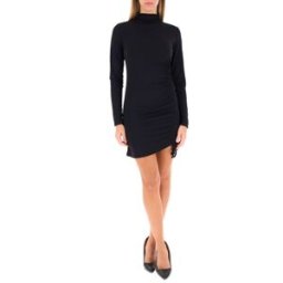 VICOLO Abito con drappeggio NERO M