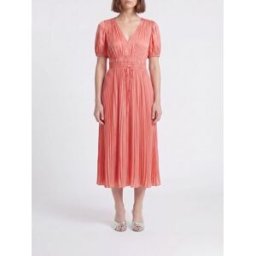 Ulla Johnson Abito Audra midi in crêpe plissè Giallo Taglia 6