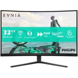 Philips Monitor Gaming Curvo 31,5 Led Va Qhd 16:9 0,5 Ms 300 Cdm 180hz, Envia, Dp/hdmi