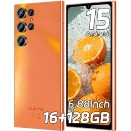 OUKITEL C61 Telefono cellulare sbloccato 2025 - Android 15, smartphone con display da 6,88", 16GB+128GB/1TB, batteria da 5150mAh, fotocamera da 13MP, telefoni cellulari 4G Dual Sim, sblocco con
