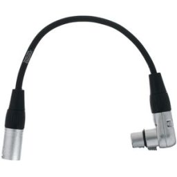 the sssnake SK233-0,3 angled XLR Patch FM nero