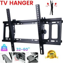 NONE Staffa per montaggio a parete per TV da 32-60 pollici Telaio TV universale a schermo piatto Supporto per monitor per montaggio su TV regolabile con livello per monitor LCD LED