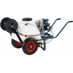 AgriEuro TOP-LINE Kit motopompa irrorazione Comet APS41/Loncin G160F con carrello e serbatoio 120L