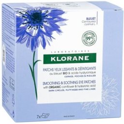 Klorane Patch Occhi Leviganti Fiordaliso BIO + Acido Ialuronico 7x2 – Idratanti e Rinfrescanti