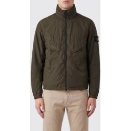 Stone Island Giacca a vento in nylon riciclato ultra-leggero con patch logo Marrone Taglia L