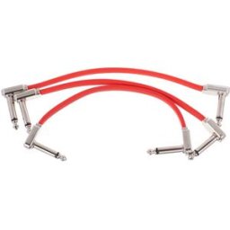 Ernie Ball Red Flex Ribbon Patch Cable 6" rosso