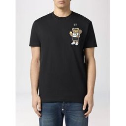 Philipp Plein T-shirt in cotone con patch Nero Taglia 3XL