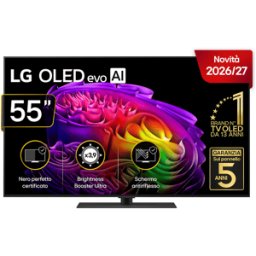 LG OLED evo AI G6S OLED55G66 TV OLED, SMART TV, 55 ", Processore a11 4K Gen3, Classe E