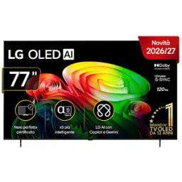 LG OLED AI B6 OLED77B65LA TV OLED, SMART TV, 77 ", Processore a8 4K Gen3, Classe E