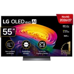 LG OLED evo AI C6 OLED55C65 TV OLED, SMART TV, 55 ", Processore a11 4K Gen3, Classe F