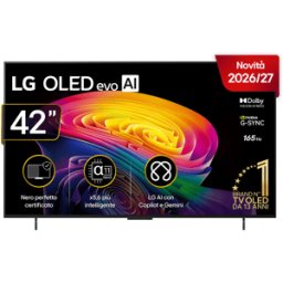 LG OLED evo AI C6 OLED42C65 TV OLED, SMART TV, 42 ", Processore a11 4K Gen3, Classe G