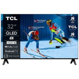TCL 32S4K TV QLED, SMART TV, 32 ", HD, Processore Quad Core, Classe F