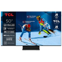 TCL 50C7K TV QD-MINI LED, SMART TV, 50 ", QD-Mini Processore AiPQ Pro, Classe F