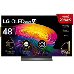 LG OLED evo AI C6 OLED48C65 TV OLED, SMART TV, 48 ", Processore a11 4K Gen3, Classe E