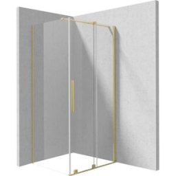 - Cabina doccia rettangolare Cabaiguán Idrostile vetro 6 mm 1200x1950 mm oro