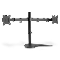 Porta Monitor Doppio Con Piedistallo 17-32", 2 X 8 Kg (Max), Nero