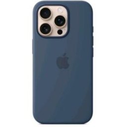 Apple Iphone 16 Pro Silicone Case Cover Magsafe In Silicone Denim