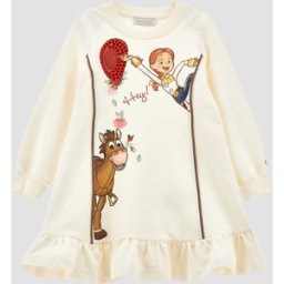MONNALISA abito felpa bambina gardenia