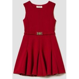 TWINSET abito in scuba bambina rosso