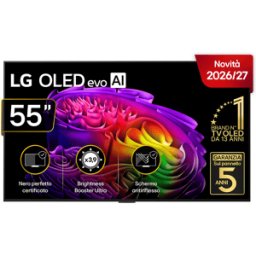 LG OLED evo AI G6 OLED55G64 TV OLED, SMART TV, 55 ", Processore a11 4K Gen3, Classe E