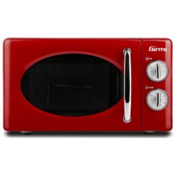 Girmi MICROONDE COMBINATO Forno a microonde, capacità 20 l, potenza microonde max 700 W, Funzione grill, Potenza grill 800 5 livelli di potenza, Red