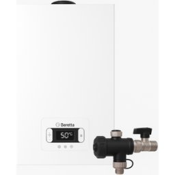 Beretta Caldaia a Condensazione Mynute Evo X 30 R 30 kW Metano/Gpl Completa Di Kit Scarico Fumi Con Defangatore In Omaggio KIT COASSIALE