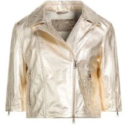 The Jack And Jackie Leathers Giacca & Giubbotto Donna Oro 42