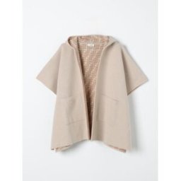Fendi Cappa reversibile in maglia di lana e cashmere Beige Taglia 2