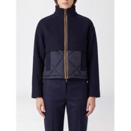 K-Way Giacca corta sportiva in nylon con collo a dolcevita e imbottitura riciclata Blue Taglia S