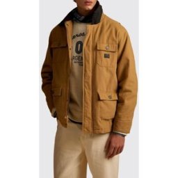 La Martina Giacca utility in cotone con chiusura a zip e tasche con patta Terra Taglia M