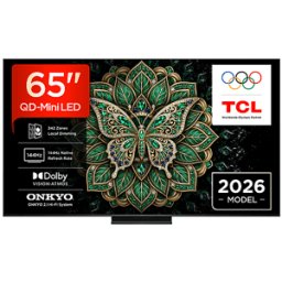 TCL TV 65C6K PRO, Smart 65”, QD-Mini LED TV, 4K HDR 1000 nits, 242 dimming zones, Google Dolby Vision & Atmos, 2.1 Onkyo, 144Hz, AirPlay 2
