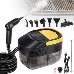 Other Pulitore a Vapore Portatile da 2500W con Serbatoio da 1600ml, Macchina per Pulizia a Vapore ad Alta Temperatura per Cappe da Cucina, Vetri e Auto