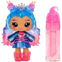 MGA Entertainment - Yummiland Lip Gloss Doll Roxie Crystal Candy Serie 2 con Kit Crea Lucidalabbra 4+ Anni