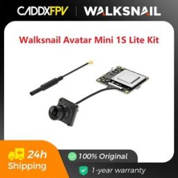 CADDXFPV Kit FPV Walksnail Avatar Mini 1S Lite V3 3.1-13V 1080P 60fps VTX con Memoria Integrata da 8GB per Droni FPV Telecomandati e Parti Fai-da-Te