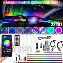 VASTFIRE Luce a Fibra Ottica RGB per Soffitto Stellato Automatico Illuminazione Interna a Fibra Ottica Effetto Cielo Stellato per Auto, Controller Split con Telecomando RF a 24 Tasti, Modalità