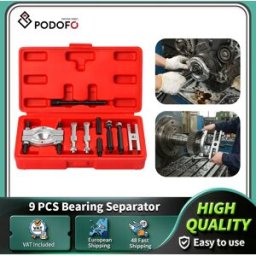 NONE Podofo, set di 9 utensili portatili per la riparazione di auto, tra cui estrattore e separatore di cuscinetti, kit di estrazione di cuscinetti, utensile per la rimozione e la riparazione di cuscinetti