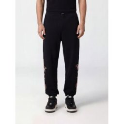 Philipp Plein Pantaloni jogging in jersey con patch Nero Taglia S