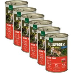 Kit Risparmio 6x400G Real Nature Wilderness Cat ADULT MANZO