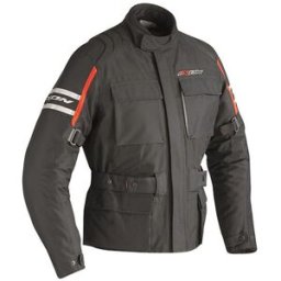 Giacca Moto Tecnica Ixon Tessuto Colorado Nero/Rosso 4 Stagi taglia S