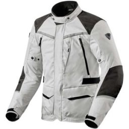 Giacca Moto Touring Rev'it VOLTIAC 3 H2O Argento Nero taglia M