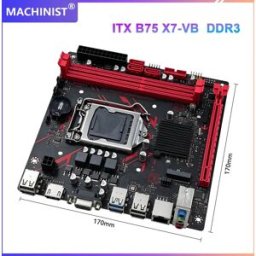 MACHINIST Scheda madre B75 LGA1155 M.2 NVME PCIEx8 DVI supporta RAM DDR3 a doppio canale CPU Intel Core 2/3 Gen