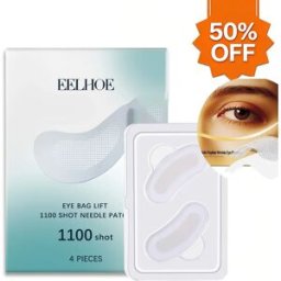 eelhoe Patch Occhi con Microaghi Dissolvibili da 0,25mm, Maschera Occhi Rassodante all'Acido Ialuronico, Cura della Pelle Sotto gli Occhi per Occhiaie e Gonfiore