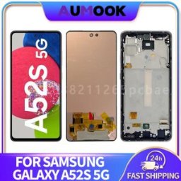 AUMOOK AMOLED LCD Per Samsung Galaxy A52s 5G A528 Display LCD Touch Screen Digitizer Pannello di Montaggio A528B A528N Parte di Riparazione di Ricambio