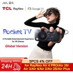 NONE Accessori per occhiali AR smart TCL RayNeo Pocket TV (versione globale/estera) compatibili con il sistema Google ATV, YouTube e Prime Video