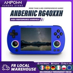 Anbernic RG40XX H Console di gioco portatile orizzontale, lettore di giochi retrò, schermo IPS da 4 pollici H700, Linux a 64 bit, 64GB TF, joystick RGB, WiFi, Bluetooth, uscita HDMI TV, streaming,
