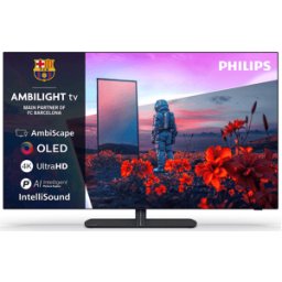 Philips 65OLED811/12 TV OLED, SMART TV, 65 ", Processore P5 AI Perfect Picture, Classe F
