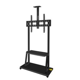 Supporto Tv Grande Formato 42-100" Max Vesa 600X900 Con Ripiano Per Dispositivi E Supporto Telecamera