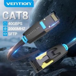 Vention Cavo Ethernet Cat8 2m 3m 8m Cavo Internet SFTP intrecciato in nylon 40Gbps 2000Mhz per router modem Cavo patch di rete da gioco